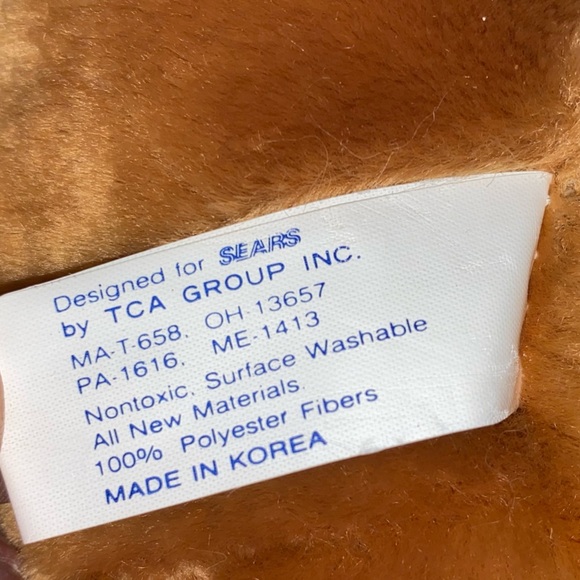 Disney Sears Song Of The South Brer Bear With Bat Plush Vintage Tags 1986 - Picture 6 of 8